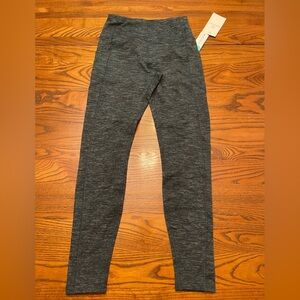 SOUL & SKY POCKET SPACE DYE BRUSHED LEGGING NAVY - XS